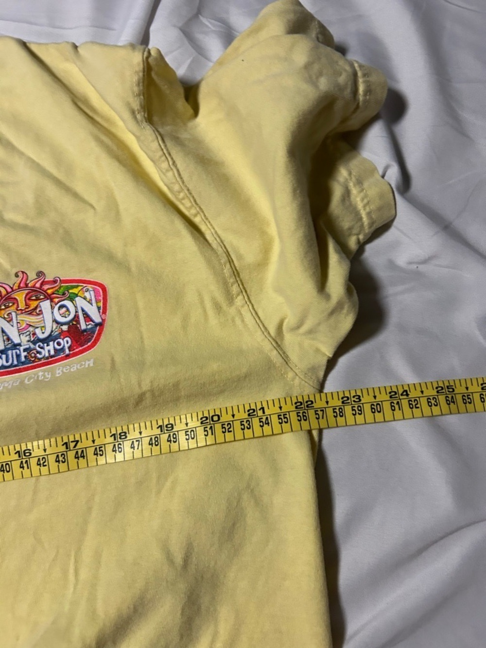 Ron Jon Surf Shop Tshirt Comfort Colors Yellow Panama City Sz L - Picture 7 of 12